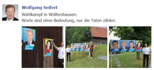 Wahlkampf in W?lfershausen.
